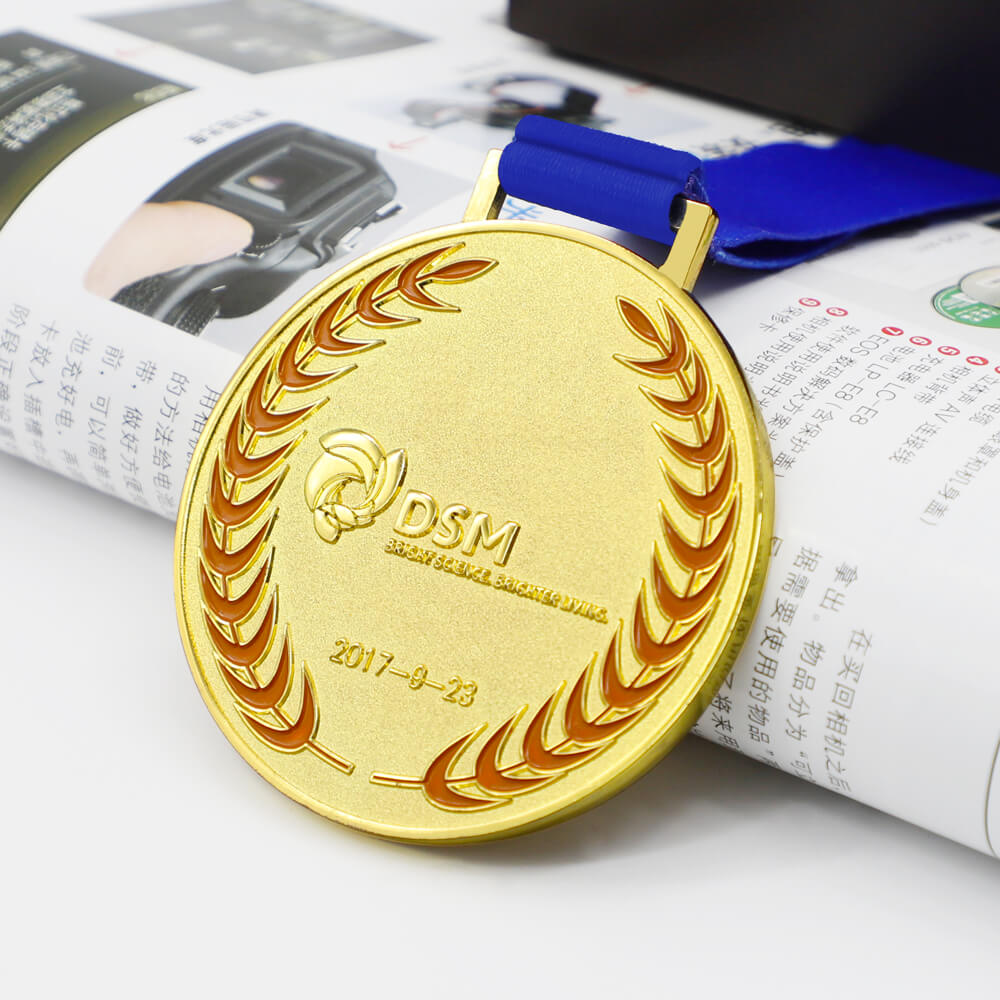 Custom Design Gold Plating Medal Metal Award Marathon Running Sport Medals