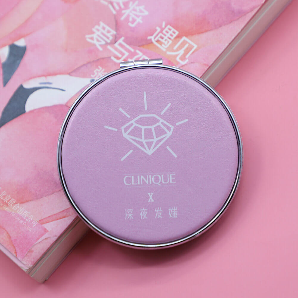 Custom Promotional Gift Hand Mirror Hand Mini Compact Mirror for Makeup Portable