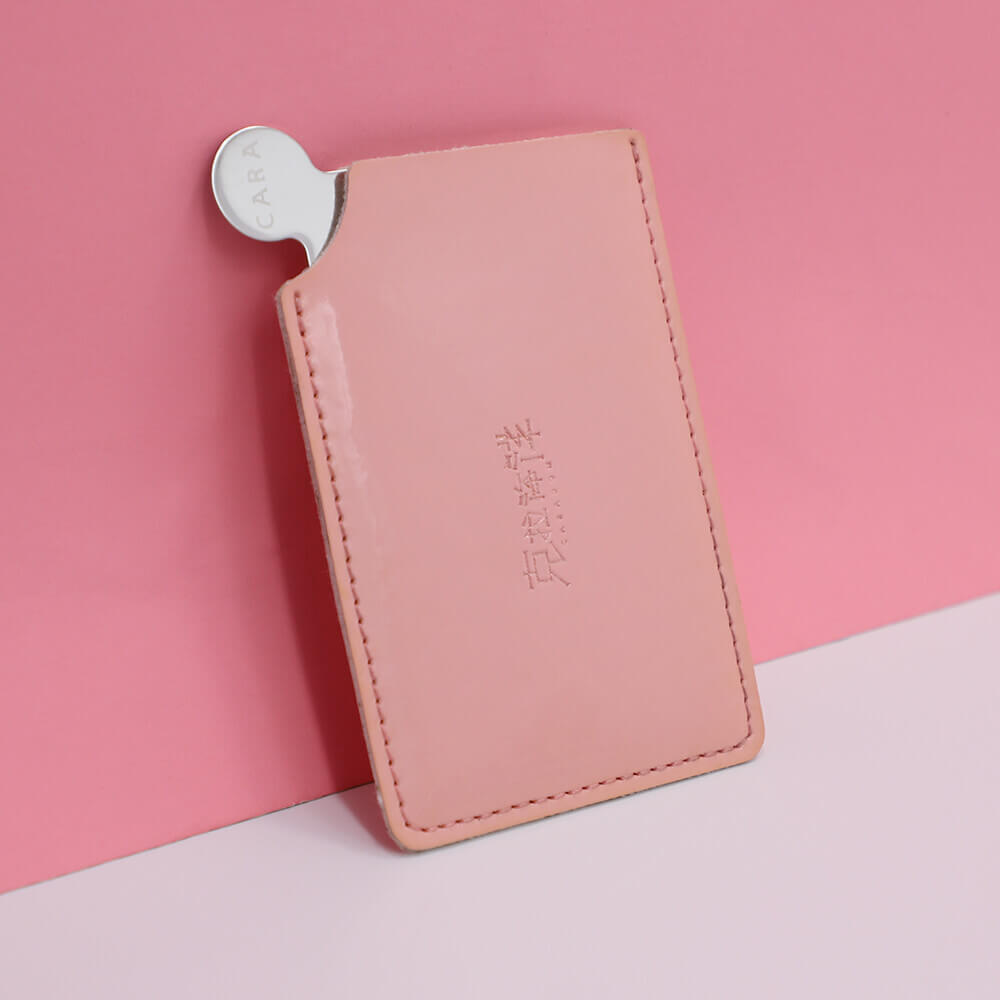 Custom Promotional Girlie Pink Logo Printing Metal Card Small Portable Mini Make