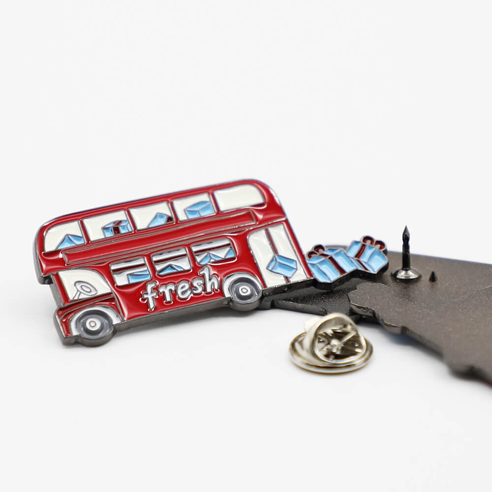 Soft enamel lapel pin