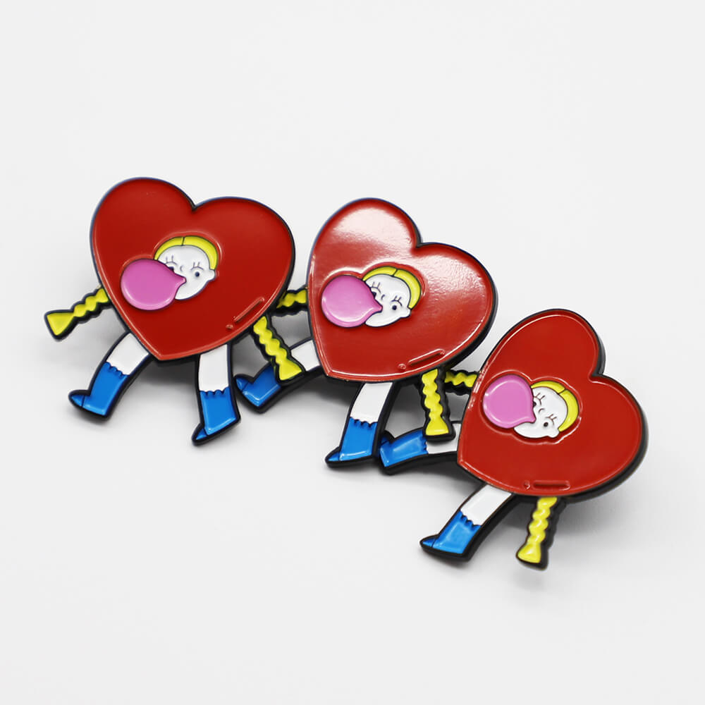 Custom cute soft enamel pin badge factory direct sale enamel badge