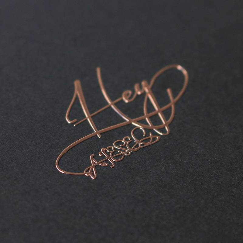 Free Design Rose Gold Metal Sticker Metal Transfer Sticker for Perfume 