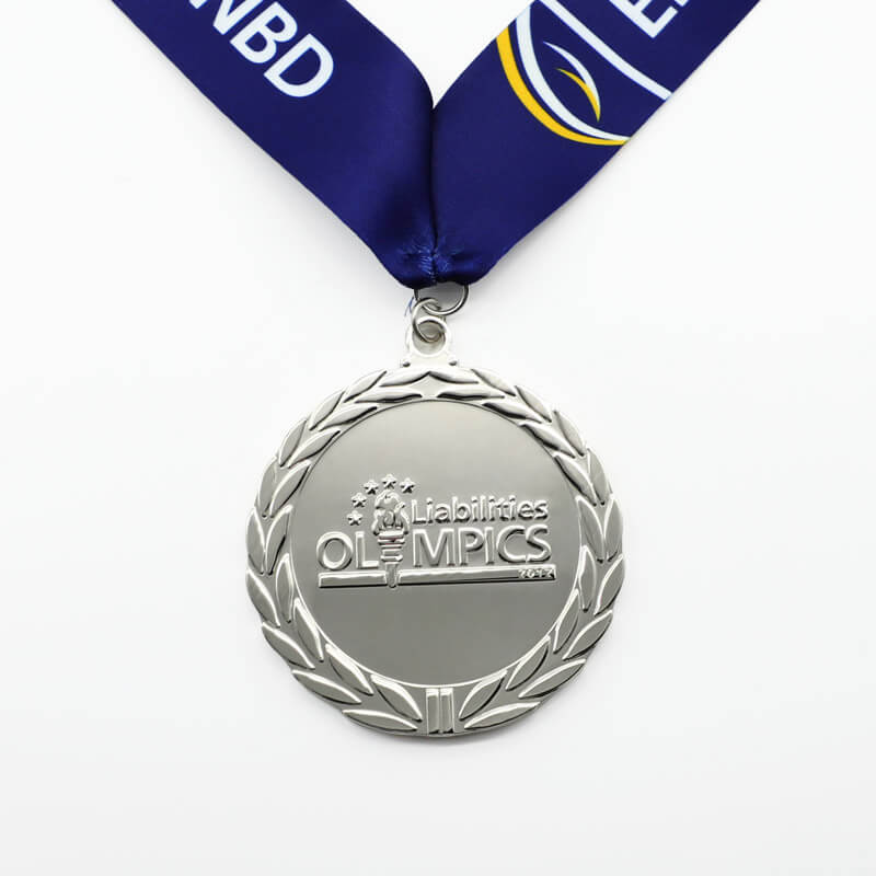  Zinc Alloy 3D Gold Metal Award Marathon Running Sport Medal Ribbon