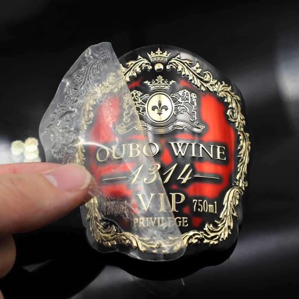 Aluminum wine label