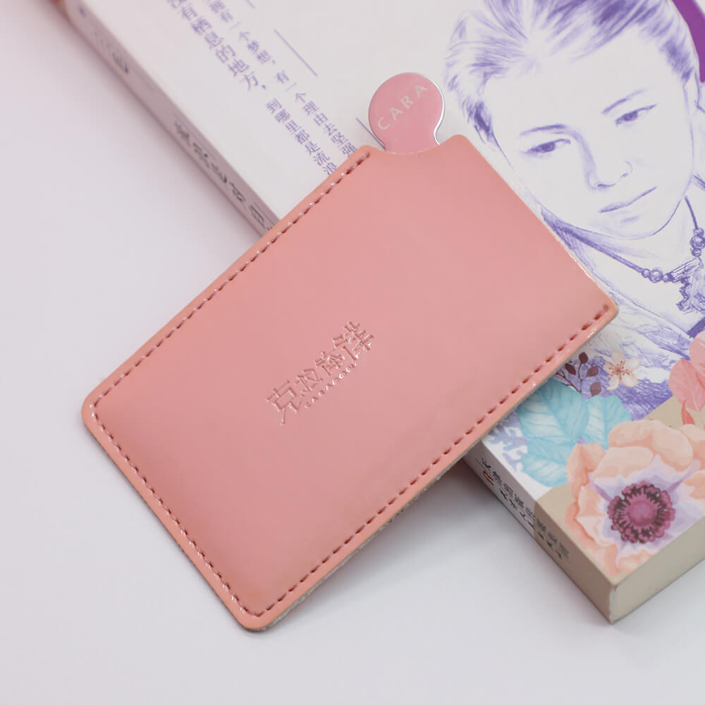 Custom Promotional Girlie Pink Logo Printing Metal Card Small Portable Mini Make