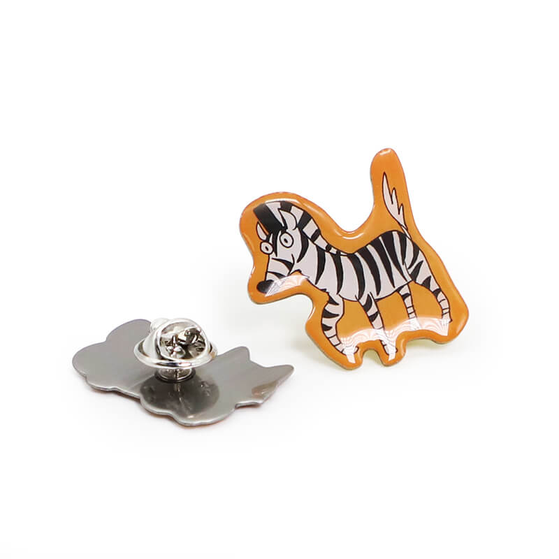 Custom Metal Cute Animals Pin Badges Printing With Coat Epoxy Cartoon tin Badges