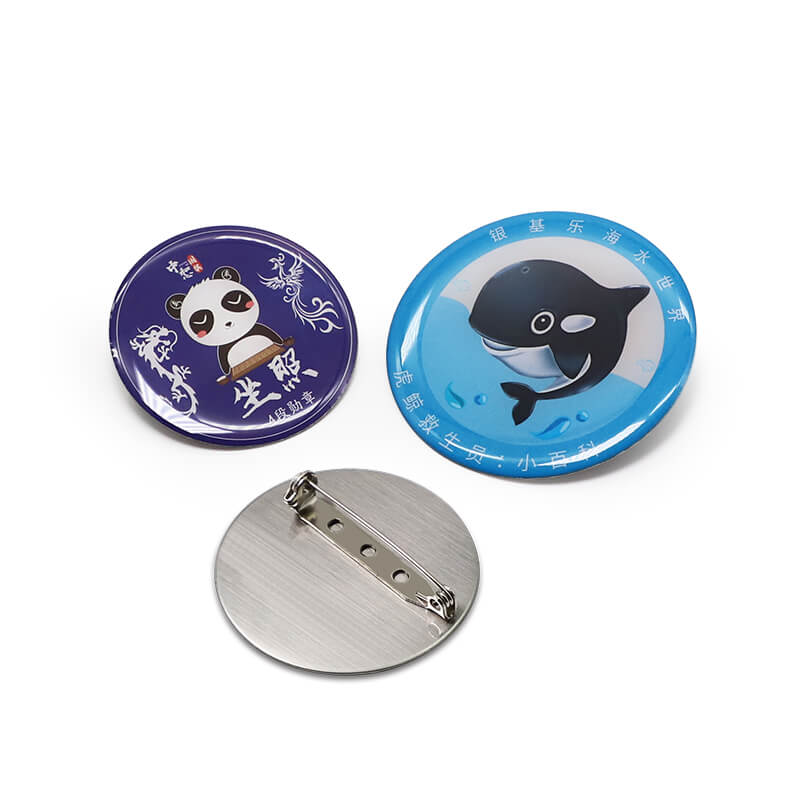 Custom Metal Cute Animals Pin Badges Printing With Coat Epoxy Cartoon tin Badges