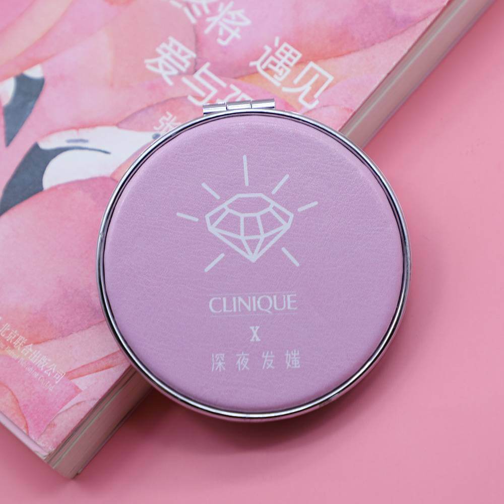 Custom Promotional Gift Hand Mirror Hand Mini Compact Mirror for Makeup Portable
