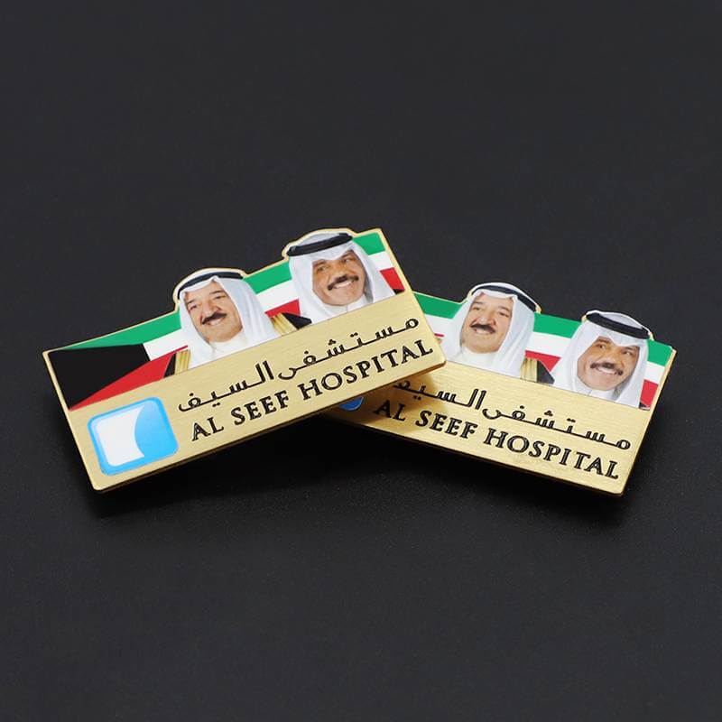 Custom Metal Pin Badge Megnet Badge Soft Enamel Printing Badge for Company Logo
