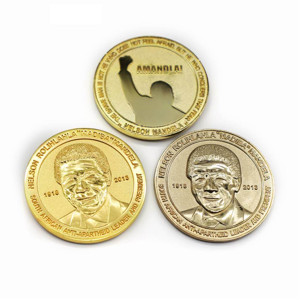 Custom Design Metal Souvenir 3D Coin Engrave Gold Plating Round Collection Coins