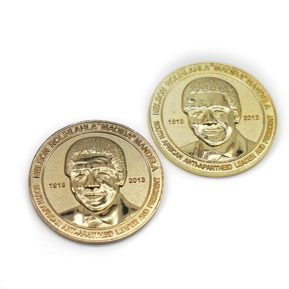 Customized Embossed Round Brass Blank Coins Metal Pirate Challenge Coins 
