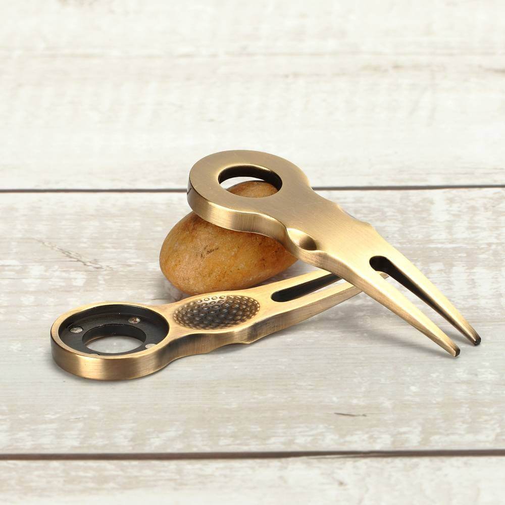 Custom Factory Golf Ball Marker Bronze Metal Blank Golf Divot Tool 