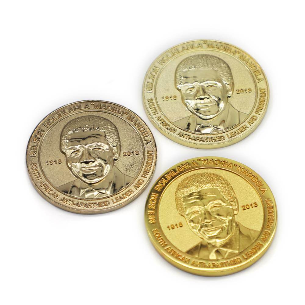 Customized Embossed Round Brass Blank Coins Metal Pirate Challenge Coins 