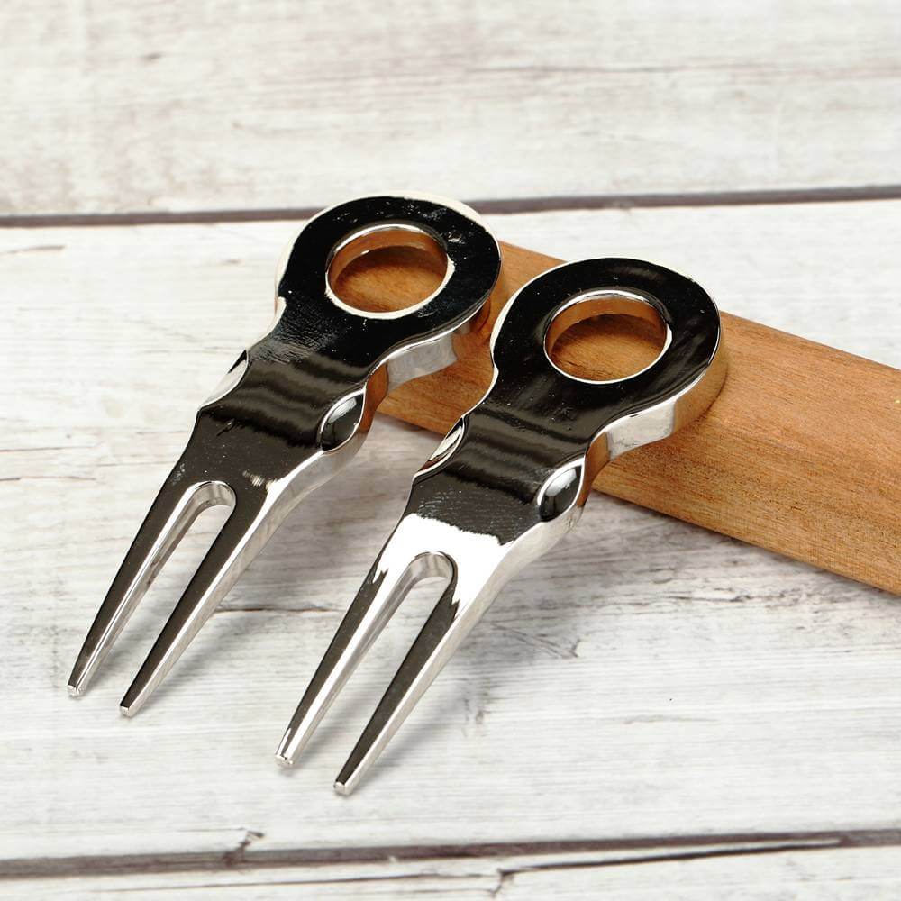 Wholesale Cheap Customized Blank Metal Epoxy Ball Cap Golf Pitch Fork Divot Tool