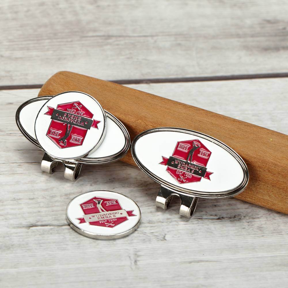 Personalized Divot Tool and Hat Clip Golf Ball Marker Set