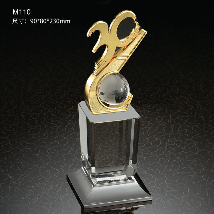 High-end Metal Trophy Cup Trophies Gold Plated Metal Cut Out Trophy