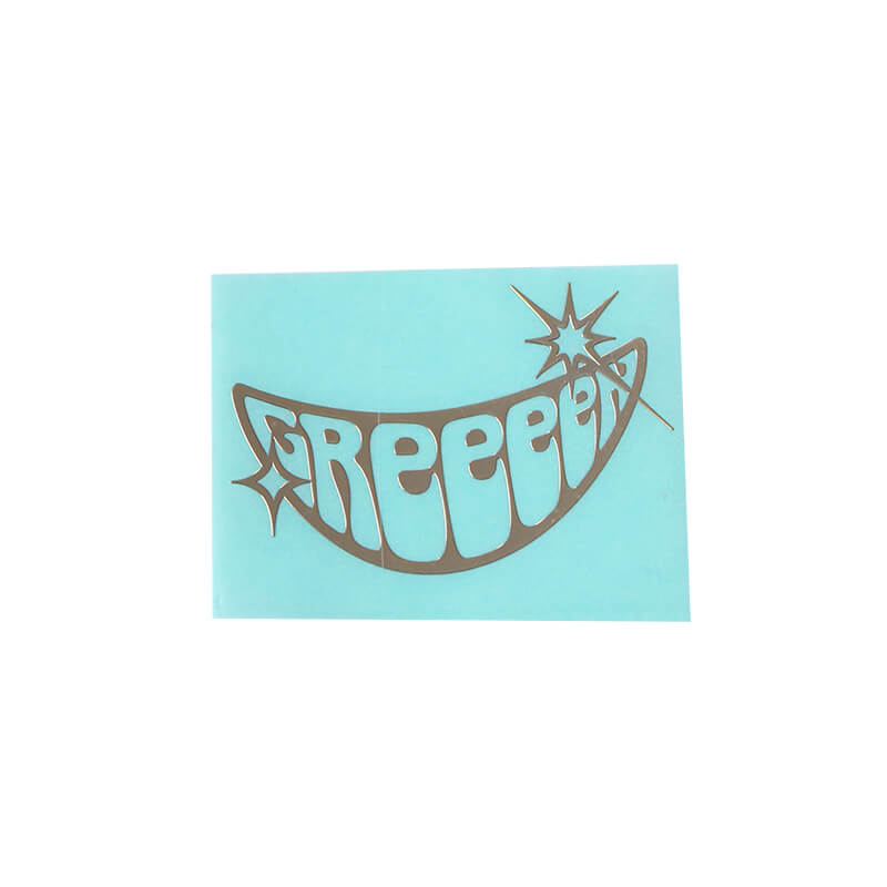 Custom Shiny Gold 3d Metal Sticker Self Adhesive Raised Logo Sticker 