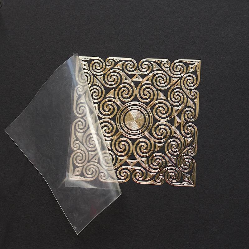 Custom 24k Gold 3d Nickel Logo Sticker Embossed Metal Sticker for Boxes