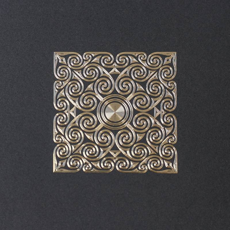 Custom 24k Gold 3d Nickel Logo Sticker Embossed Metal Sticker for Boxes