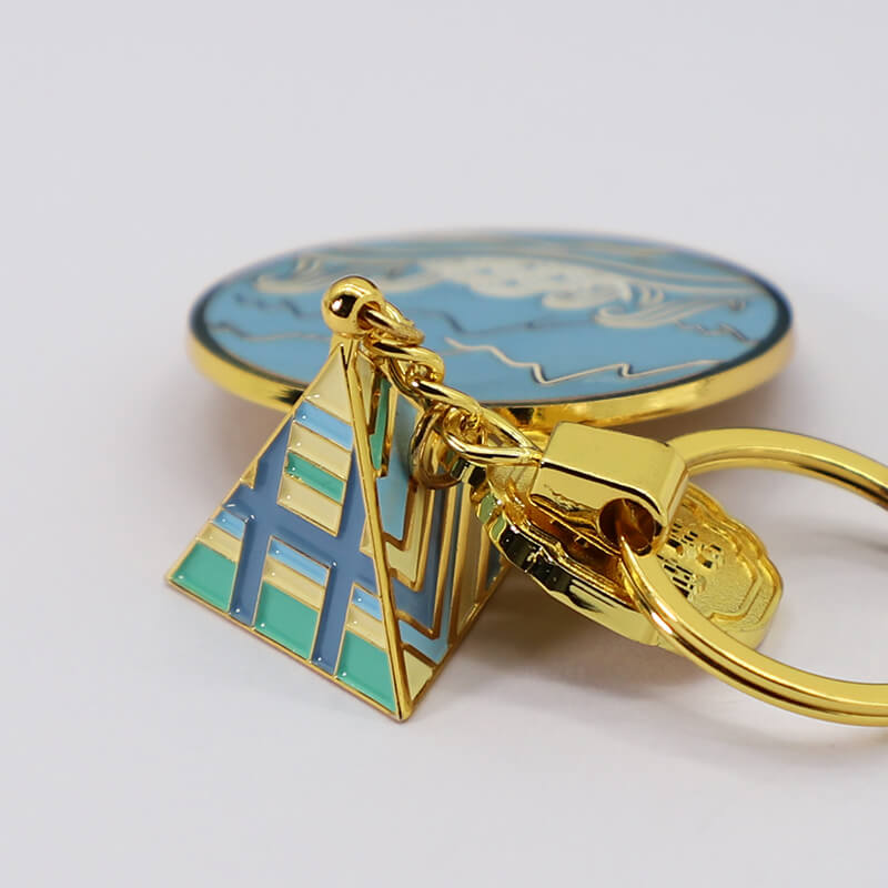 Hot Sale Enamel Keychian Factory Free Design Metal Keychian