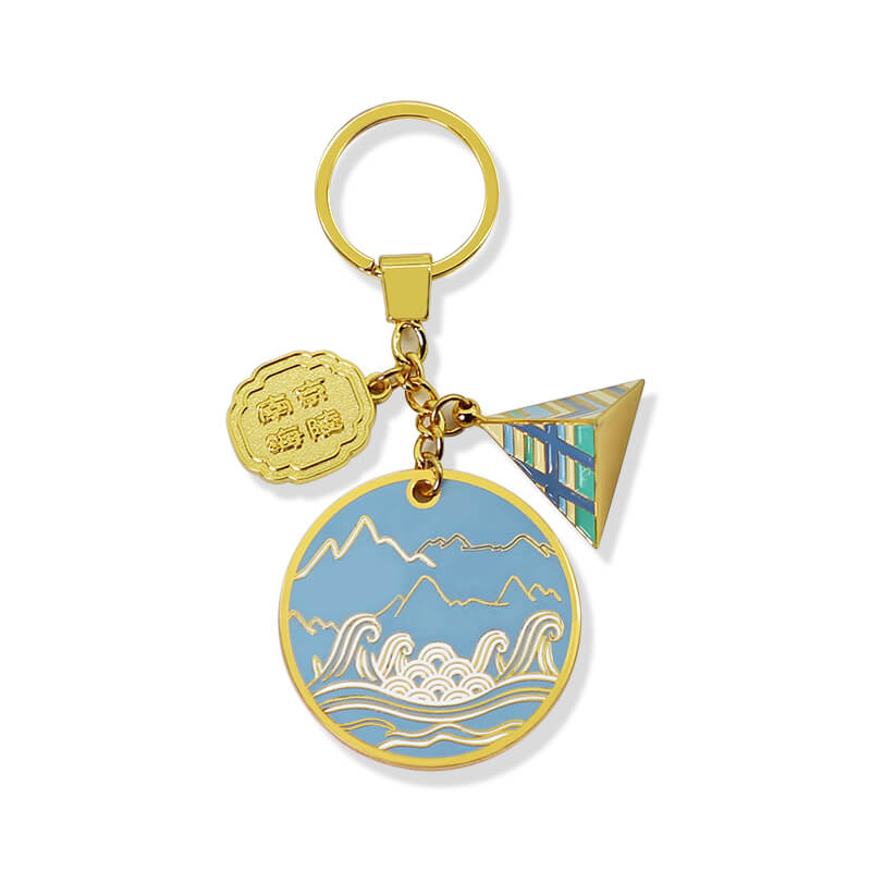 Hot Sale Enamel Keychian Factory Free Design Metal Keychian