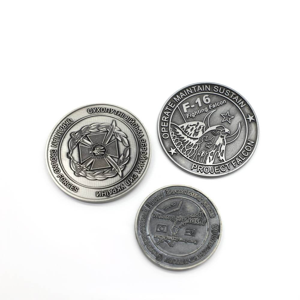 10 Years Coin Supplier Custom Metal Antique Coins Challenge Old Coin for Collect