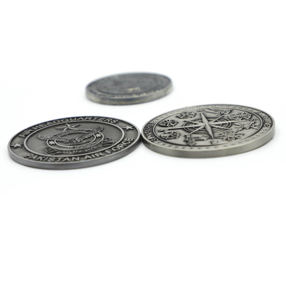 10 Years Coin Supplier Custom Metal Antique Coins Challenge Old Coin for Collect
