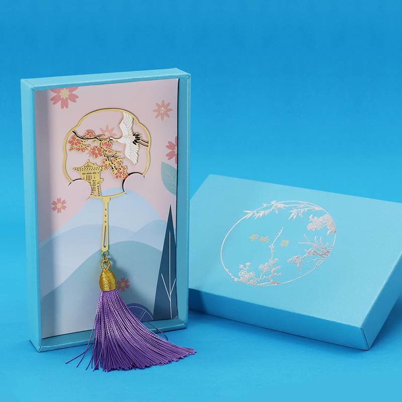 Custom cut out bookmark for books metal chinese enamel bookmark souvenir gift