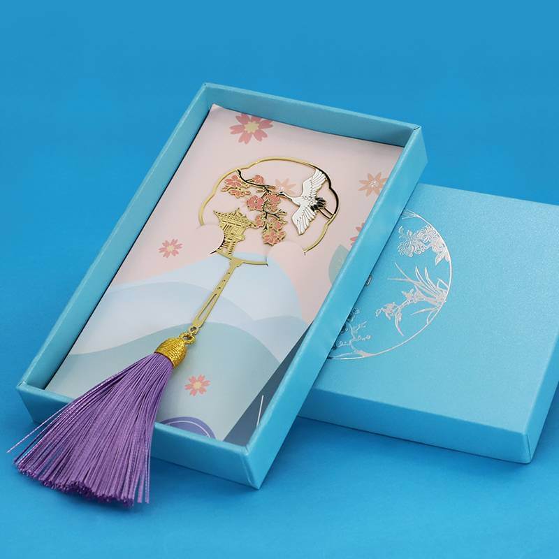 Custom cut out bookmark for books metal chinese enamel bookmark souvenir gift