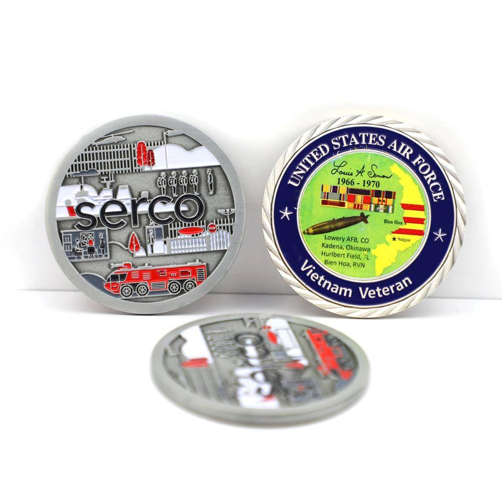 No Minimum Custom Souvenir Metal Coins With Enamel Cheap Custom Coins