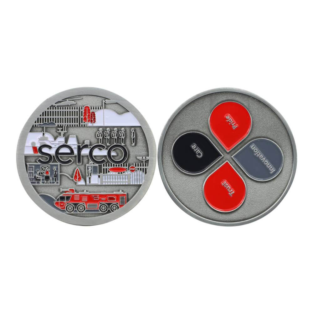 No Minimum Custom Souvenir Metal Coins With Enamel Cheap Custom Coins