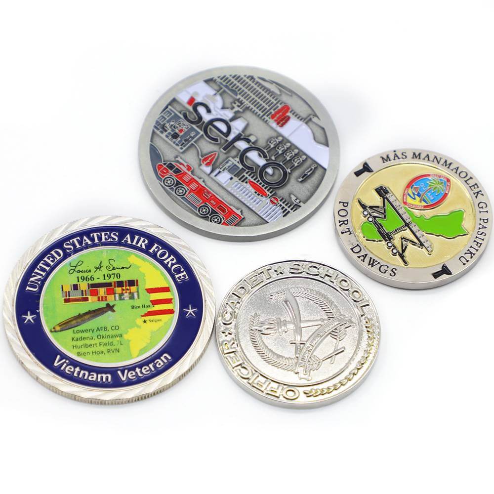 No Minimum Custom Souvenir Metal Coins With Enamel Cheap Custom Coins