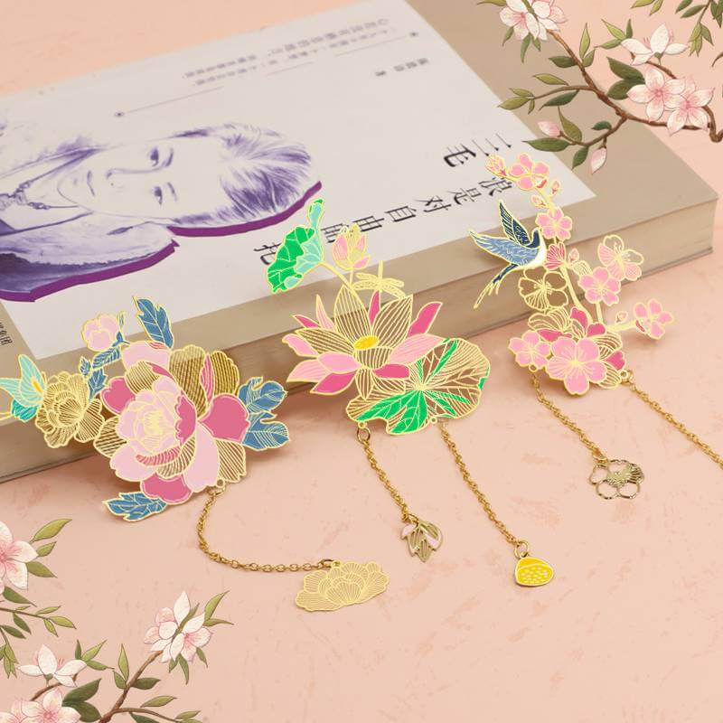 Christmas Gift Custom Souvenir Metal Bookmark Tourist Gift Bookmarks