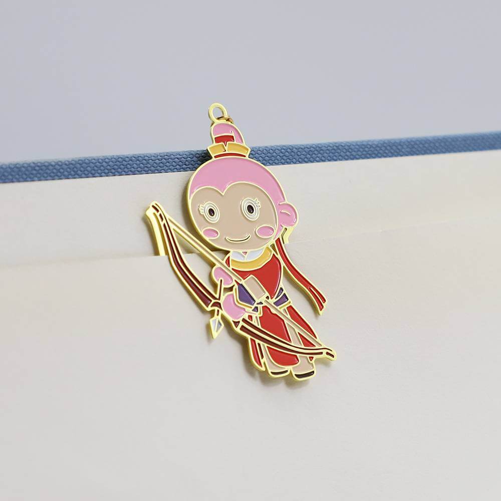 Custom High Quality Metal Magnetic Enamel Bookmark Soft Enamel Bookmarks