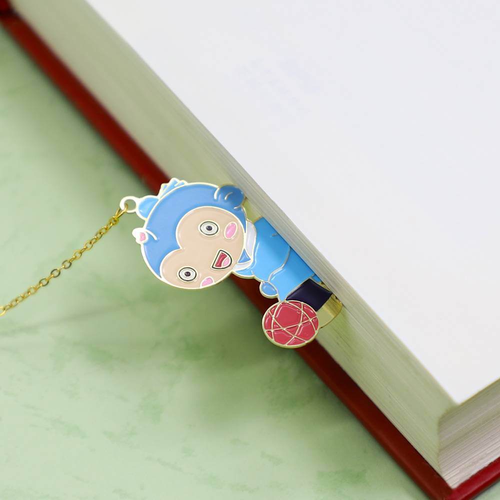 Custom High Quality Metal Magnetic Enamel Bookmark Soft Enamel Bookmarks