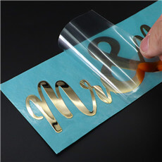 Glasses metal sticker