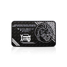 Black metal business cards