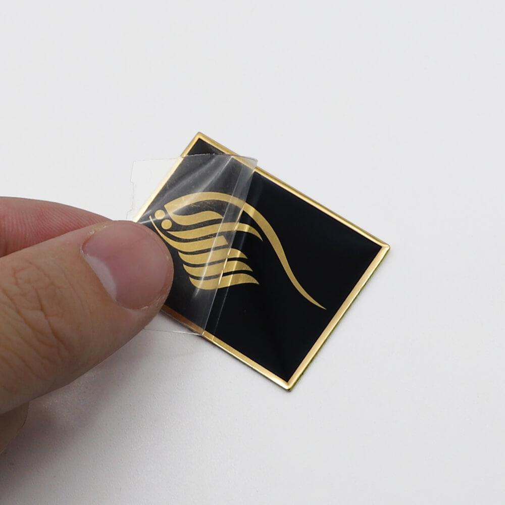 High quality customized OEM metal aluminum private label perfume label 