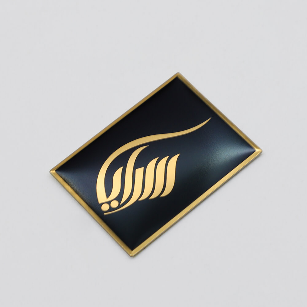 High quality customized OEM metal aluminum private label perfume label 
