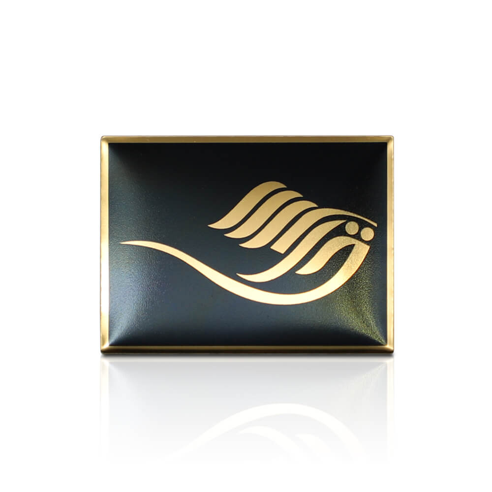 High quality customized OEM metal aluminum private label perfume label 