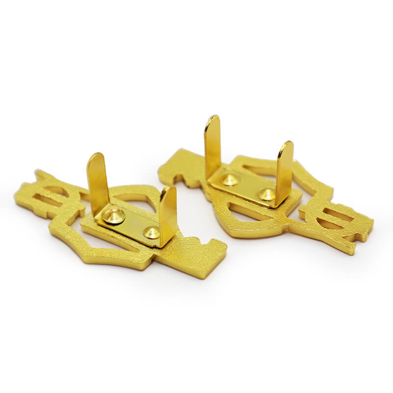 Custom Letter Hanging Chain Metal Label Private Brand Logo For Bag Accessories 