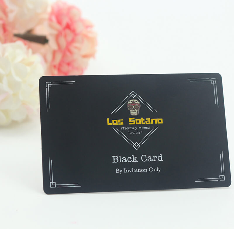 Custom Mette Black Printing Card Hot Sale Mette Balck Business Card