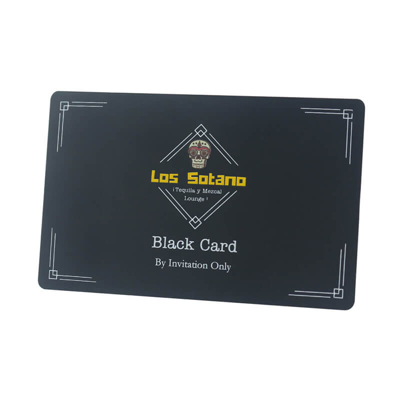Custom Mette Black Printing Card Hot Sale Mette Balck Business Card