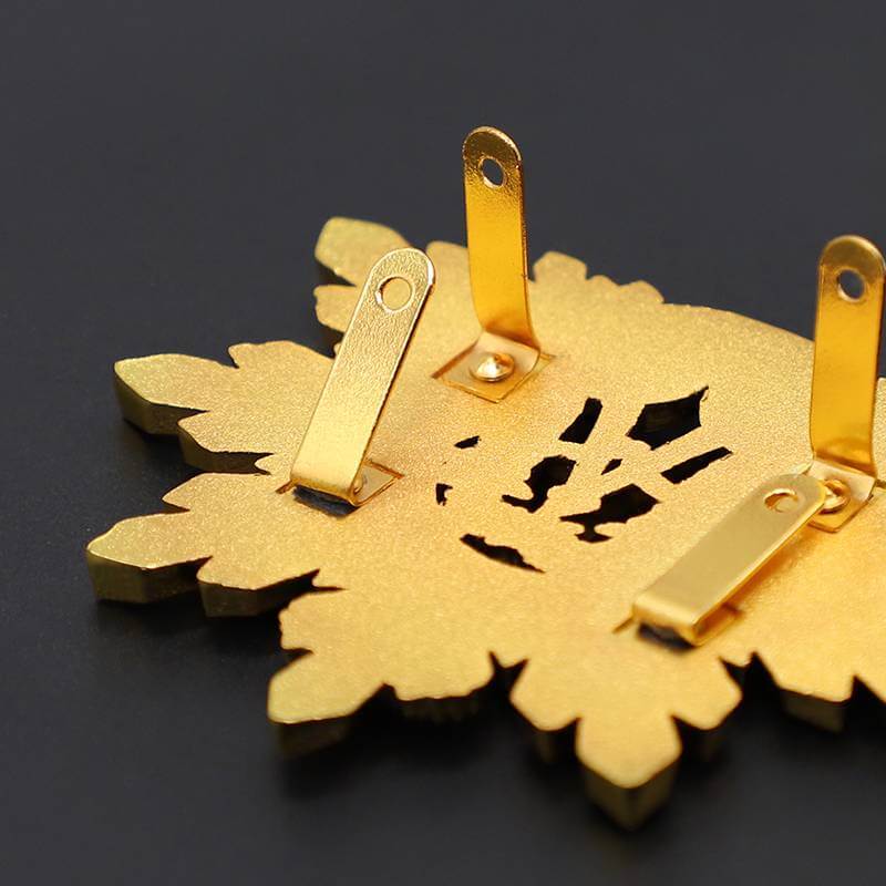 Wholesale custom metal handbag label luxury gold metal label for handbag