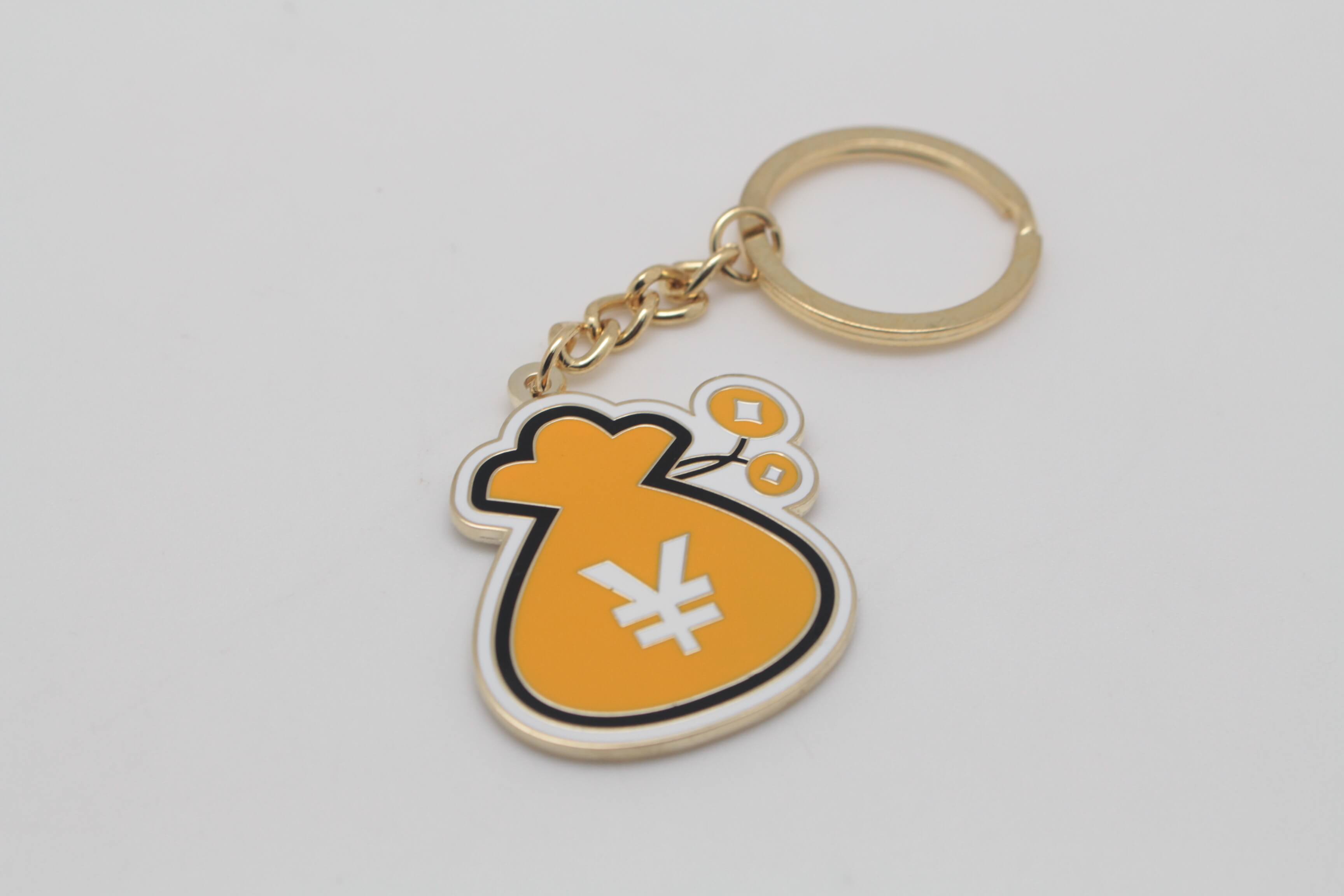 2021 New Design Cute Metal Keychian Simple Metal Keychain for Women