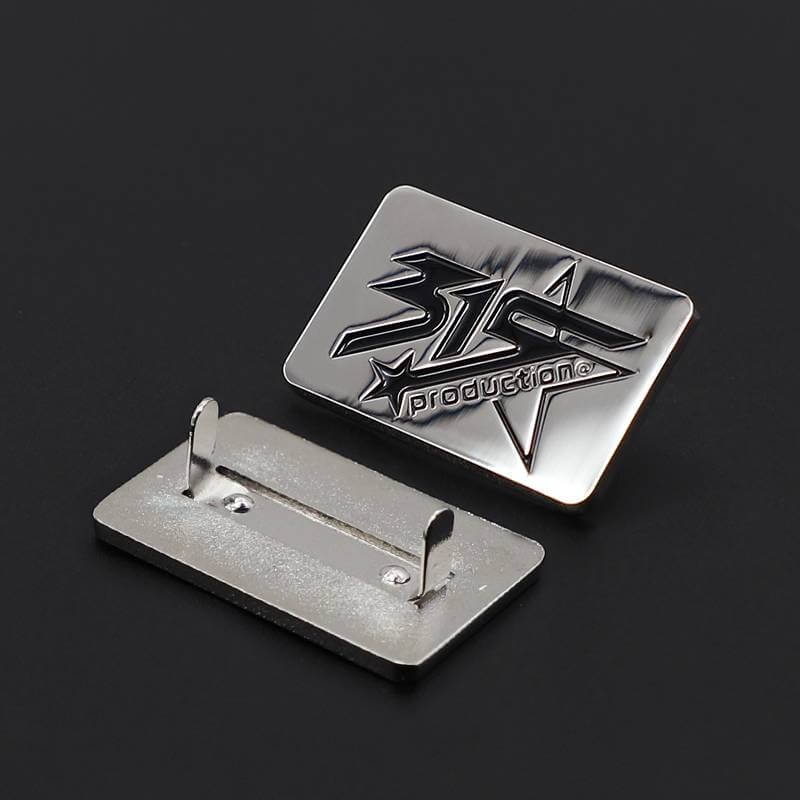 Free design metal handbag tags hot sale soft enamel metal label