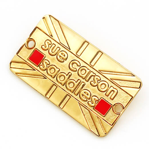 Free Sample Oem and Odm Custom Metal Bag Logos for Clothing