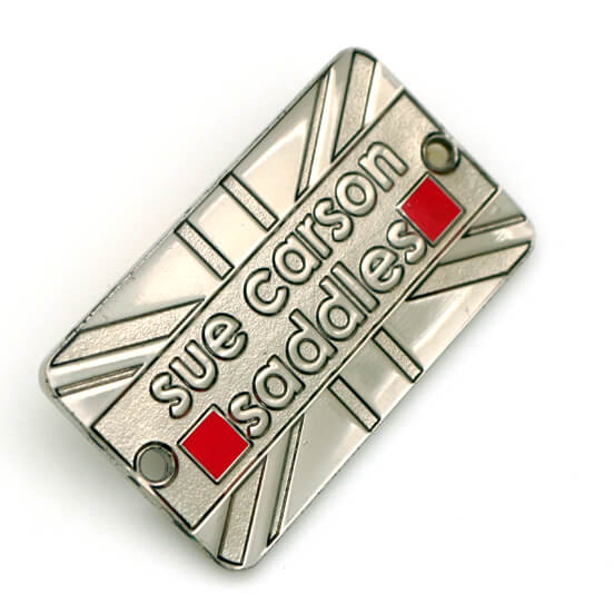 Custom Brand Name Engraved Clothing Metal Logo Labels