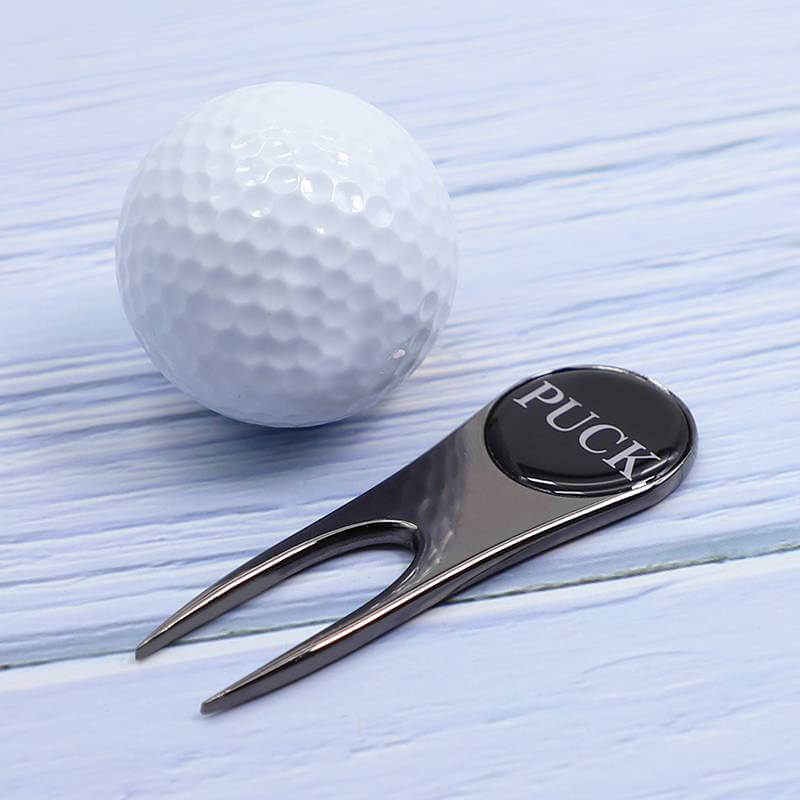 Manufacturer High Quality Black Metal Nickel Golf Aluminum Divot Repair Tool Bal