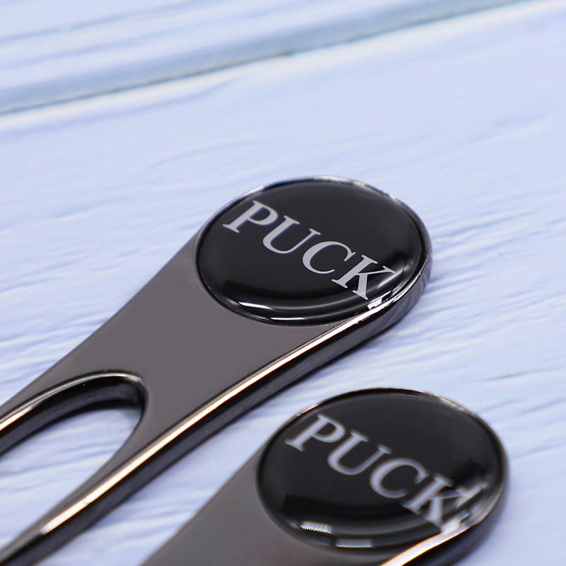 Manufacturer High Quality Black Metal Nickel Golf Aluminum Divot Repair Tool Bal